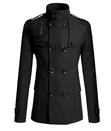 Riolio New Men's Wool Overcoat Long Suit Men Woolen Windbreaker Man Woollen Coat Outer for Men Casual Wear Brand Mens Clothing